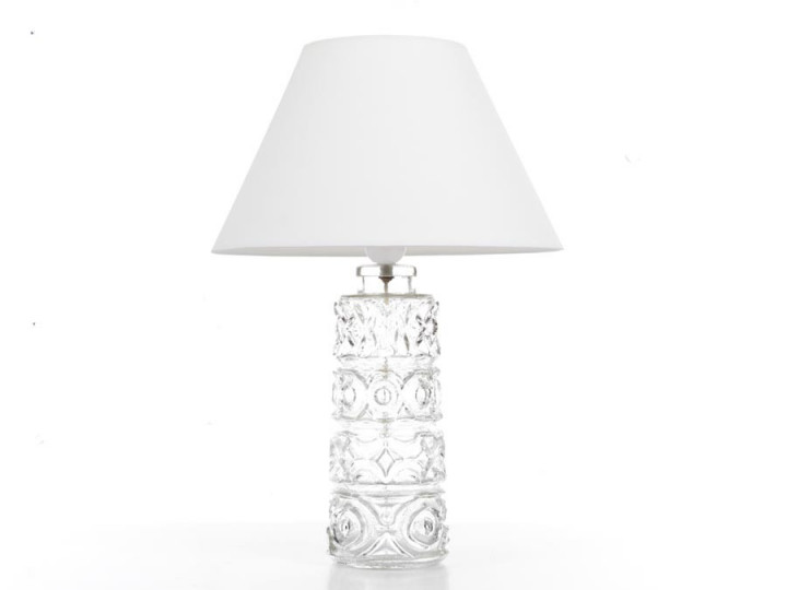 Stacked glass table lamp 