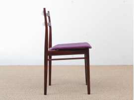 Mid-Century  modern scandinavian set of 6 chairs by H. Rosengren Hansen in Rio rosewood.