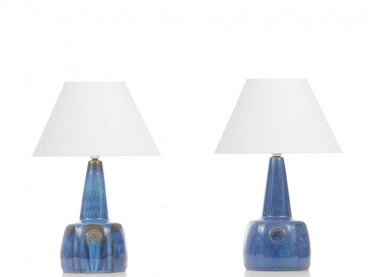 Paire de lampes scandinaves en céramique