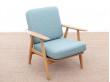 Fauteuil scandinave modèle "Cigar" GE 240. Nouvelle édition