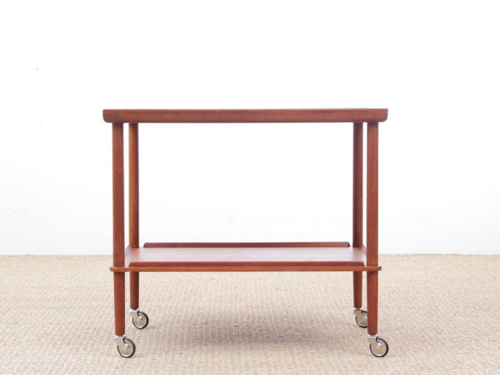 Mid-Century modern scandinavian serving cart in teak Mid-Century modern scandinavian serving cart in teak