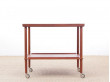 Mid-Century modern scandinavian serving cart in teak