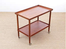 Mid-Century modern scandinavian serving cart in teak