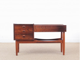 Mid-Century modern scandinavian planter table by Arne Wahl Iversen in Rio rosewood