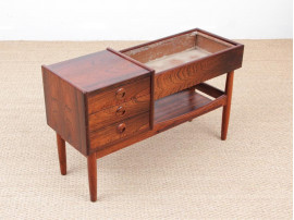 Mid-Century modern scandinavian planter table by Arne Wahl Iversen in Rio rosewood