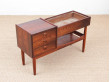 Mid-Century modern scandinavian planter table by Arne Wahl Iversen in Rio rosewood