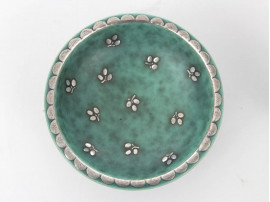 Ensemble timbale et coupelle vase en céramique, modèle Argenta