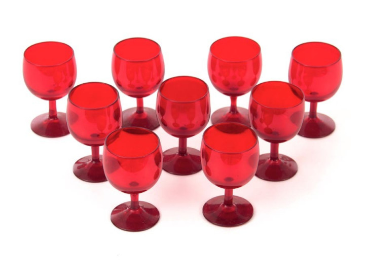 Mid-Century modern scandinavian wine  glasses by Kosta Boda