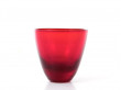 Suite de 11 verres timbale, rouges.