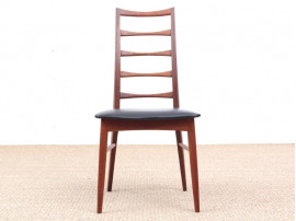 Mid-Century  modern scandinavian set of 4 teak chairs modele Lis  by Niels Koefoed