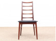 Mid-Century  modern scandinavian set of 4 teak chairs modele Lis  by Niels Koefoed