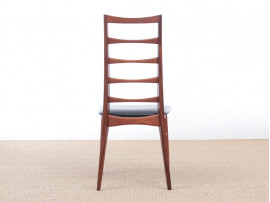 Mid-Century  modern scandinavian set of 4 teak chairs modele Lis  by Niels Koefoed