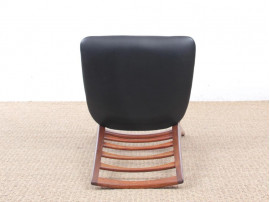 Mid-Century  modern scandinavian set of 4 teak chairs modele Lis  by Niels Koefoed