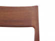 Mid-Century Modern danish set of 6 chairs in teak. de 6 chaises scandinaves en teck et corde. 