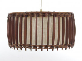 Suspension scandinave en teck et tissu 