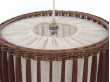 Suspension scandinave en teck et tissu 