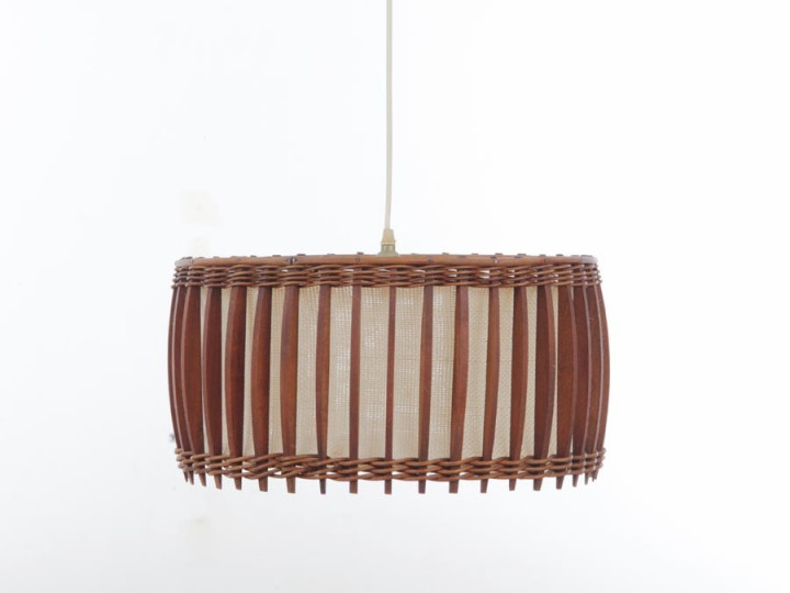 Suspension scandinave en teck et tissu 