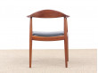 Suite de 4 fauteuils scandinaves "The Chair" en teck.