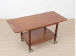 Mid-Century  modern teak  servig cart in teak by Johannes Andersen