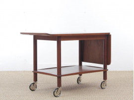 Mid-Century  modern teak  servig cart in teak by Johannes Andersen