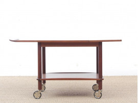 Mid-Century  modern teak  servig cart in teak by Johannes Andersen