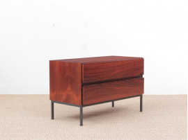 Mid-Century modern small chest of drawers in Rio rosewood by Arne Wahl Iversen