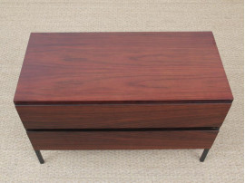 Mid-Century modern small chest of drawers in Rio rosewood by Arne Wahl Iversen
