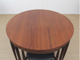 Dining set scandinave en teck. 