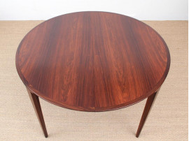 Mid-Century Modern dining table by Harry Rosengren Hansen for brande Møbelindustri in Rio rosewood.