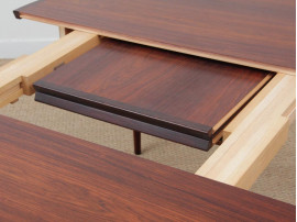 Mid-Century Modern dining table by Harry Rosengren Hansen for brande Møbelindustri in Rio rosewood.