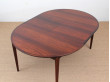 Table de repas scandinave extensible en palissandre de Rio 4/10 pers.