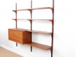 Mid century modern scandinavian wall system Cado in teak by Poul Cadovious