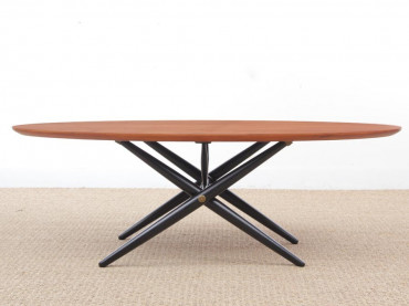 Mid-Century  modern scandinavian Ovalette table by  Ilmari Tapiovaara