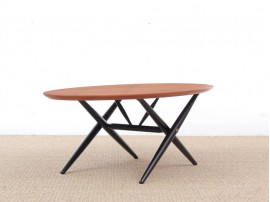 Mid-Century  modern scandinavian Ovalette table by  Ilmari Tapiovaara