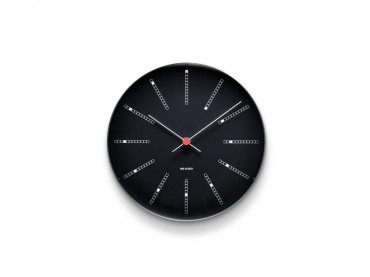 Arne Jacobsen - Bankers Wall Clock, black, ø 21 cm