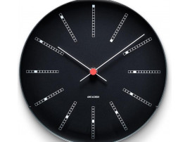 Horloge murale modèle Bankers ø 29 cm noir. Nouvelle édition