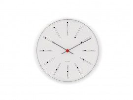 Horloge murale modèle Bankers ø 16 cm blanc. Nouvelle édition