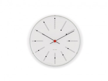 Horloge murale modèle Bankers ø 16 cm blanc. Nouvelle édition