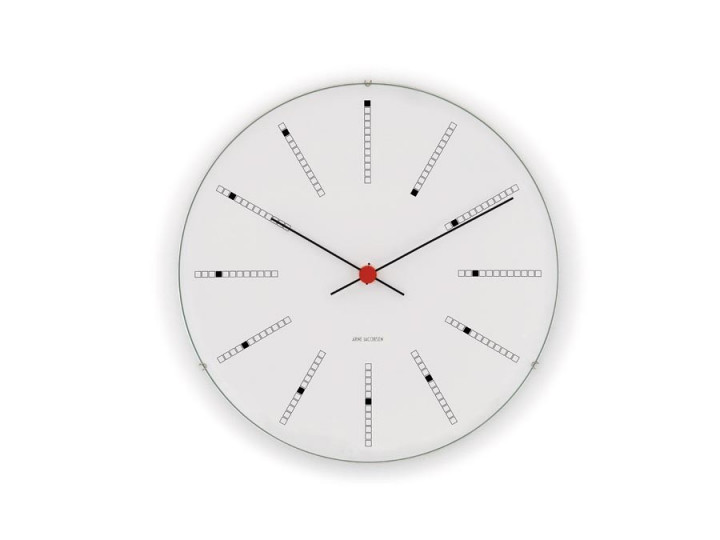 Horloge murale modèle Bankers ø 21 cm blanc. Nouvelle édition