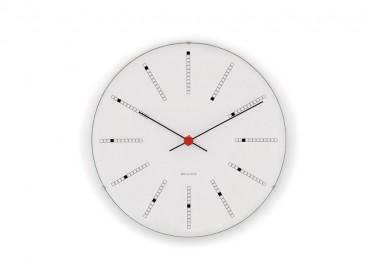 Horloge murale modèle Bankers ø 21 cm blanc. Nouvelle édition