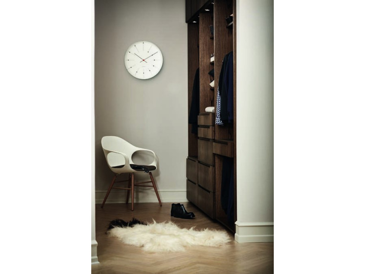 Arne Jacobsen - Bankers Wall Clock, white ø 29 cm | Galerie Møbler