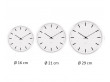 Horloge murale modèle Royal City Hall ø 16 cm noir et blanc. Nouvelle édition