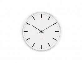 Arne Jacobsen Royal City Hall wall clock, White and black, Ø 16 cm