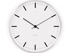 Horloge murale modèle Royal City Hall ø 16 cm noir et blanc. Nouvelle édition