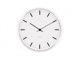 Horloge murale modèle Royal City Hall ø 21 cm noir et blanc. Nouvelle édition