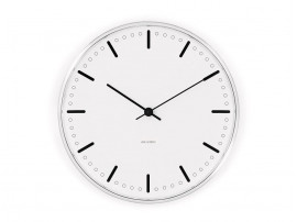 Arne Jacobsen Royal City Hall wall clock, White and black, Ø 29 cm