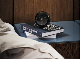 Arne Jacobsen Station Table Clock - black/black