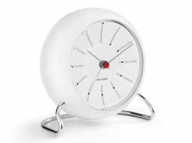 Arne Jacobsen Station Table Clock - white/white