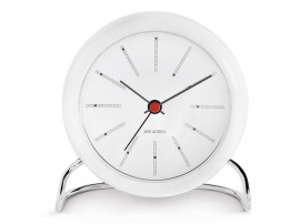 Arne Jacobsen Station Table Clock - white/white