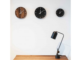 Wall clock by Finn Juhl for UN Building. Black 35 cm. New release.